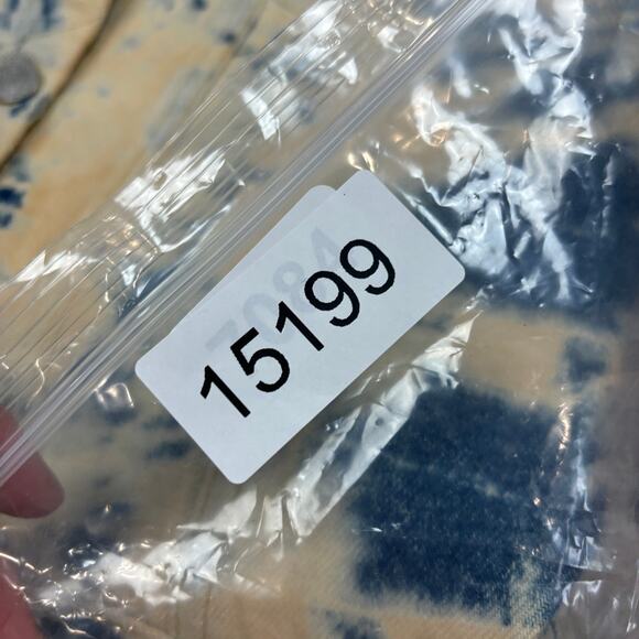 NWT VTG Polo Jeans Co Ralph Lauren Indigo Reverse Tie Dye Denim Jacket Small - Picture 8 of 8